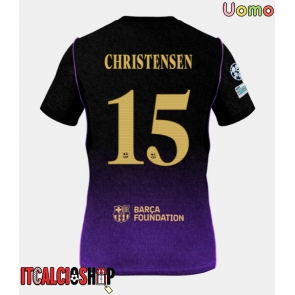 Barcelona Andreas Christensen #15 Seconda Maglia 2026-27 Manica Corta Barcelona Andreas Christensen #15 Seconda Maglia 2026-27 Manica Corta